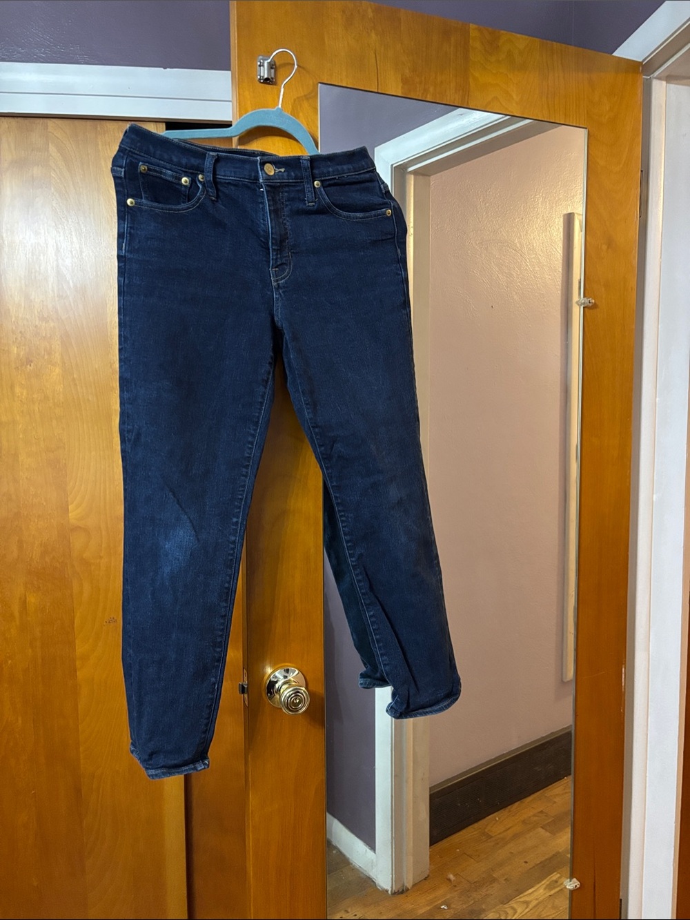 J. Crew Straight-Leg Dark Indigo Jeans